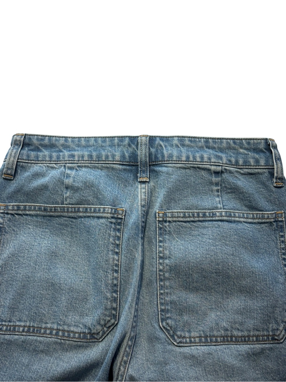 J. Crew High Rise Sailor Denim Trouser in 1996 Semi-Stretch Size 27 Light Wash - Picture 4 of 9